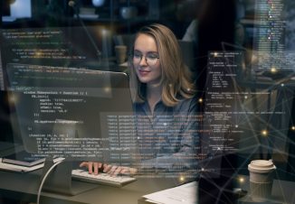 Person working