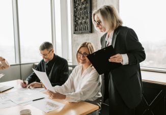 Women working in an office