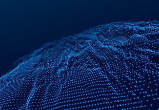 Image of dots in a blue background