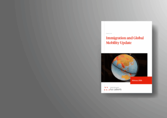 Cover immigration and global mobility quarterly update