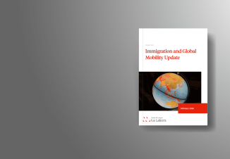 Cover immigration and global mobility quarterly update