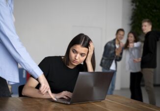 Woman being bullied