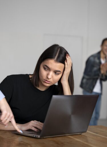 Woman being bullied