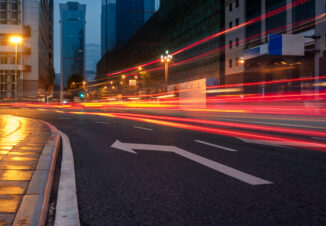 urban traffic road with cityscape