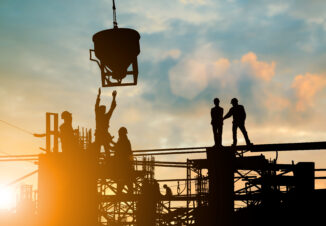 People working