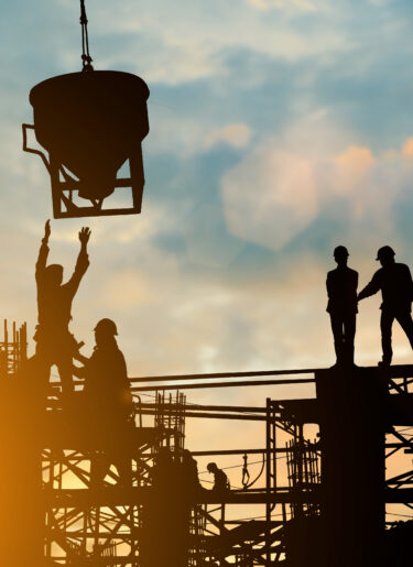 People working