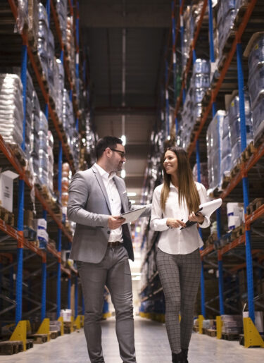 warehouse workers logistics center
