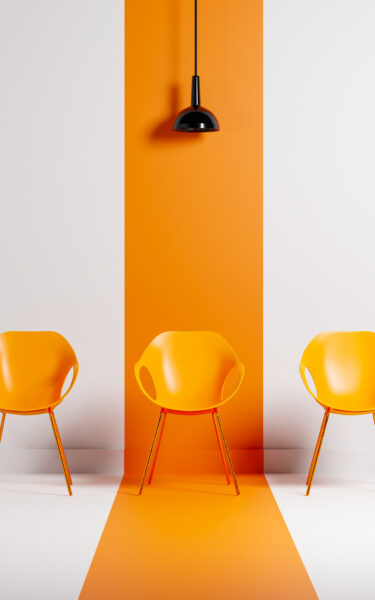 PTD webinar series : Transparency in recruitment. image of Row of chairs with one odd one out Job opportunity recruitment concept