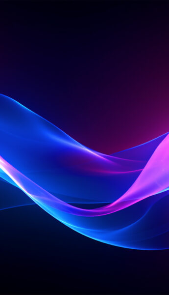 Colorful glowing neon curve lines background