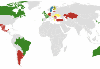 Gender pay reporting requirements global map