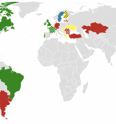 Gender pay reporting requirements global map
