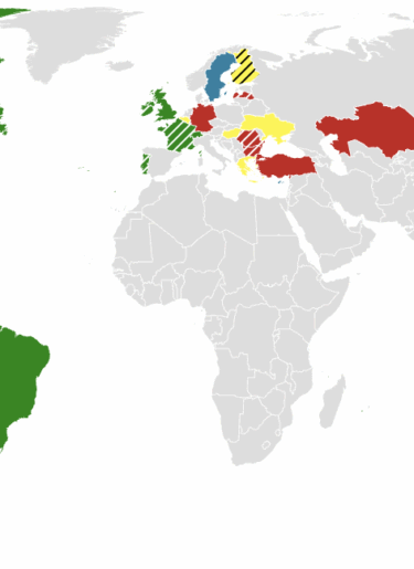 Gender pay reporting requirements global map